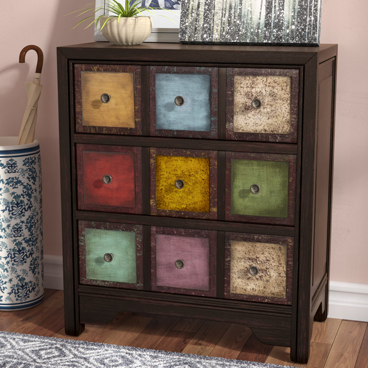 Langley Street Digirolamo 31.5'' Tall 3 Drawer Apothecary Accent Chest & Reviews Wayfair